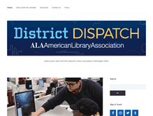 Tablet Screenshot of districtdispatch.org